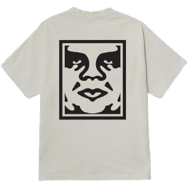 T-shirt Unisex Obey - Obey Bold Icon Face Tee - Bianco