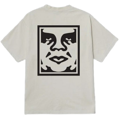 T-shirt Unisex Obey - Obey Bold Icon Face Tee - Bianco