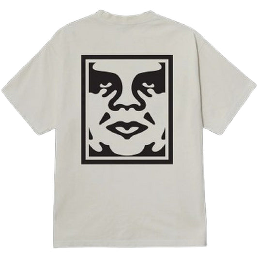 T-shirt Unisex Obey - Obey Bold Icon Face Tee - Bianco