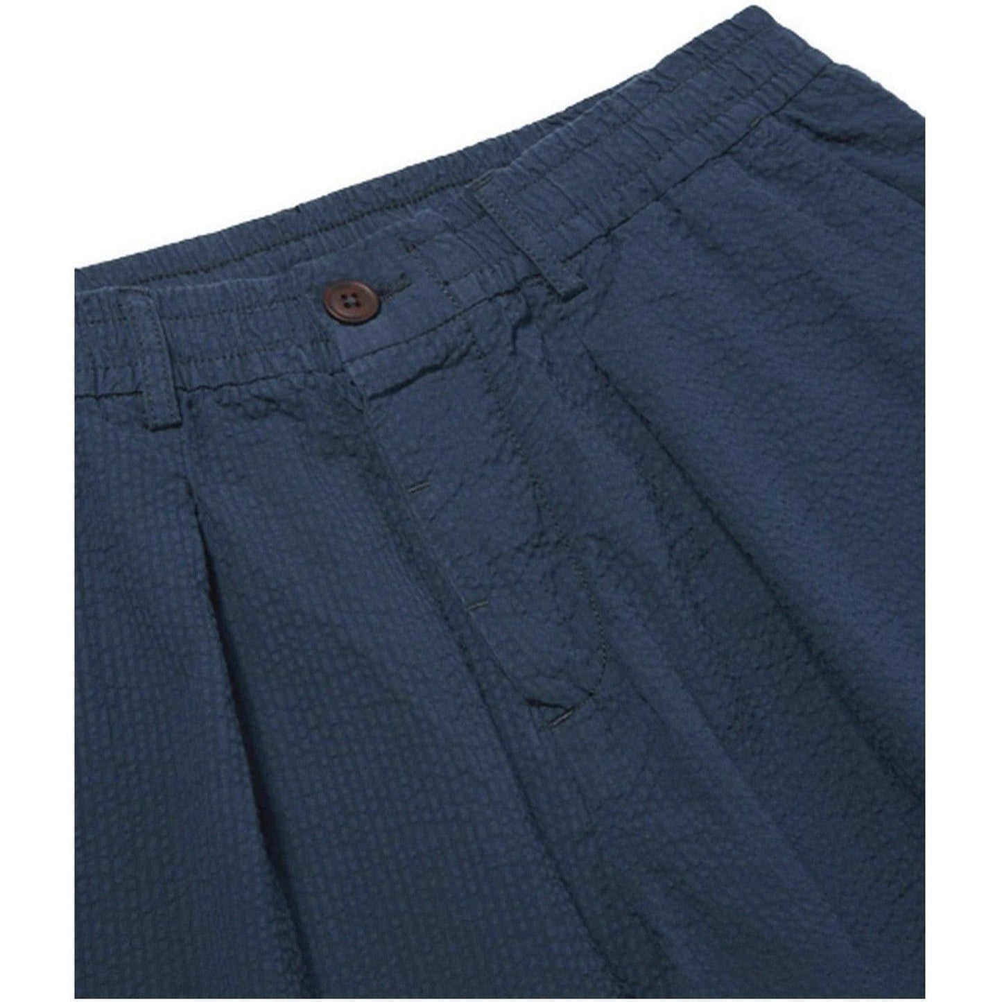 Pantaloncini Uomo Universal Works - Pleated Track Short - Blu