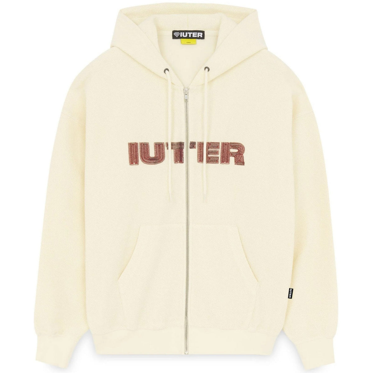 Felpe con cappuccio Uomo Iuter - Stitch Logo Reverse Zip Hoodie - Bianco