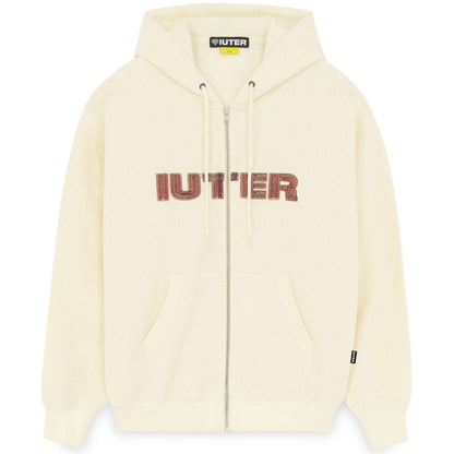 Felpe con cappuccio Uomo Iuter - Stitch Logo Reverse Zip Hoodie - Bianco