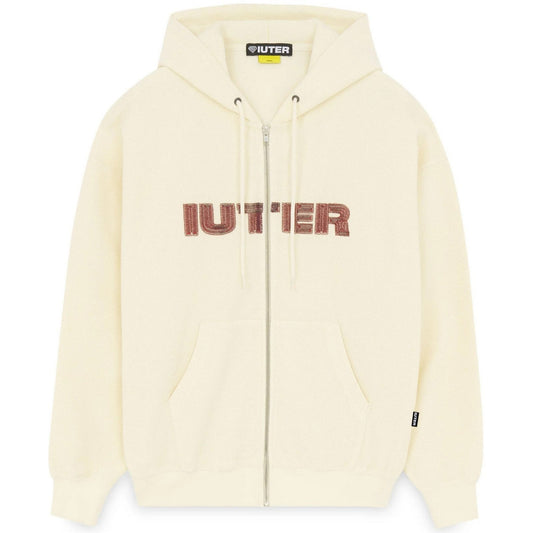 Felpe con cappuccio Uomo Iuter - Stitch Logo Reverse Zip Hoodie - Bianco