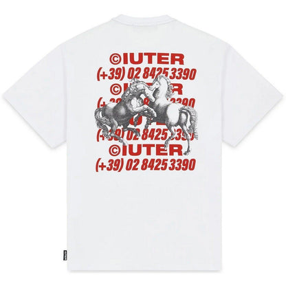 T-shirt Uomo Iuter - Horses Tee - Bianco