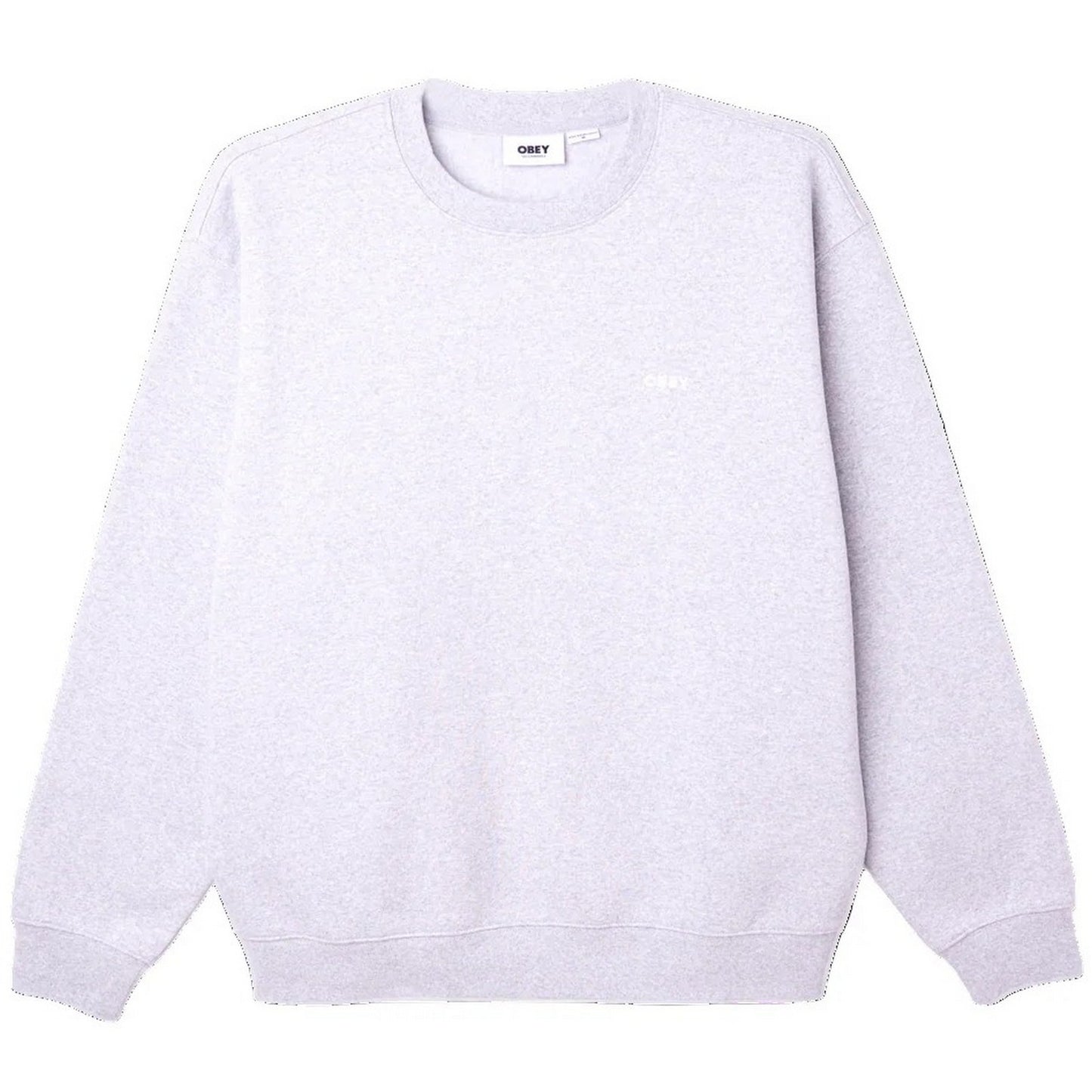 Felpe senza cappuccio Uomo Obey - Established Works Bold Crew Ii Fleece - Grigio