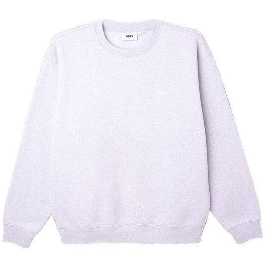 Felpe senza cappuccio Uomo Obey - Established Works Bold Crew Ii Fleece - Grigio