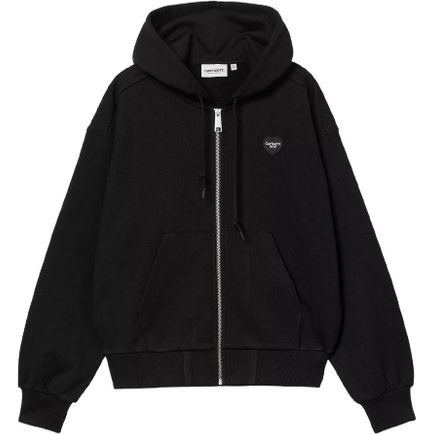 Carhartt Wip Women's Jackets - W' Hooded Heart II Hartt Jacket - Black