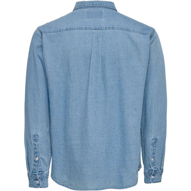 Camicie casual Uomo Only & Sons - Onsorson Regular Yfm Dnm Shirt Noos - Blu