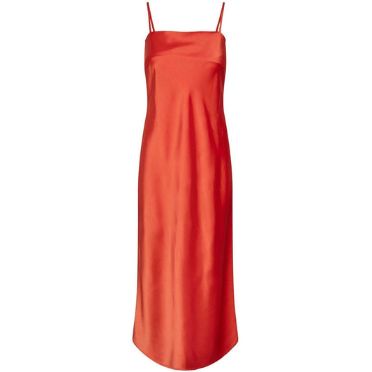 Vestiti casual Donna Pieces - Pcjosephin Midi Slip Dress D2D - Rosso