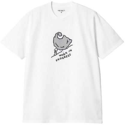 T-shirt Uomo Carhartt Wip - S/S Move On Up T-Shirt - Bianco