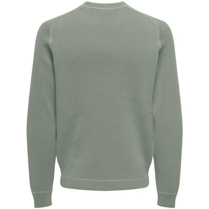 Felpe senza cappuccio Uomo Only & Sons - Onspin Reg 12 Solid Crew Knit - Grigio