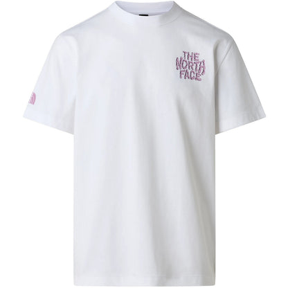 T-shirt Uomo The North Face - M Drip Logo Relaxed Short Sleeve Tee-Gra - Bianco