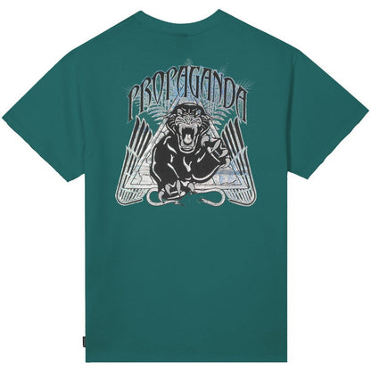 T-shirt Uomo Propaganda - T-Shirt M/M Triangle Panther - Petrolio