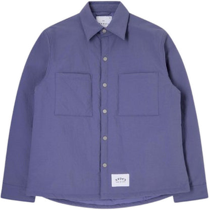 Giacche Uomo Edwin - Sphere Padded Overshirt Ls - Viola