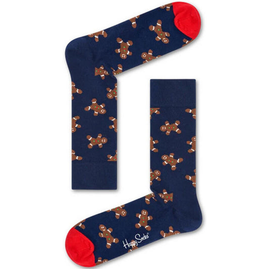 Calze Unisex Happy Socks - Gingerbread Man Sock - Multicolore