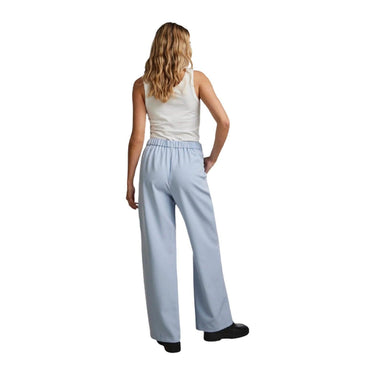 Pantalones de mujer Pieces - Pcbossy Hw Wide Pants Noos - Azul