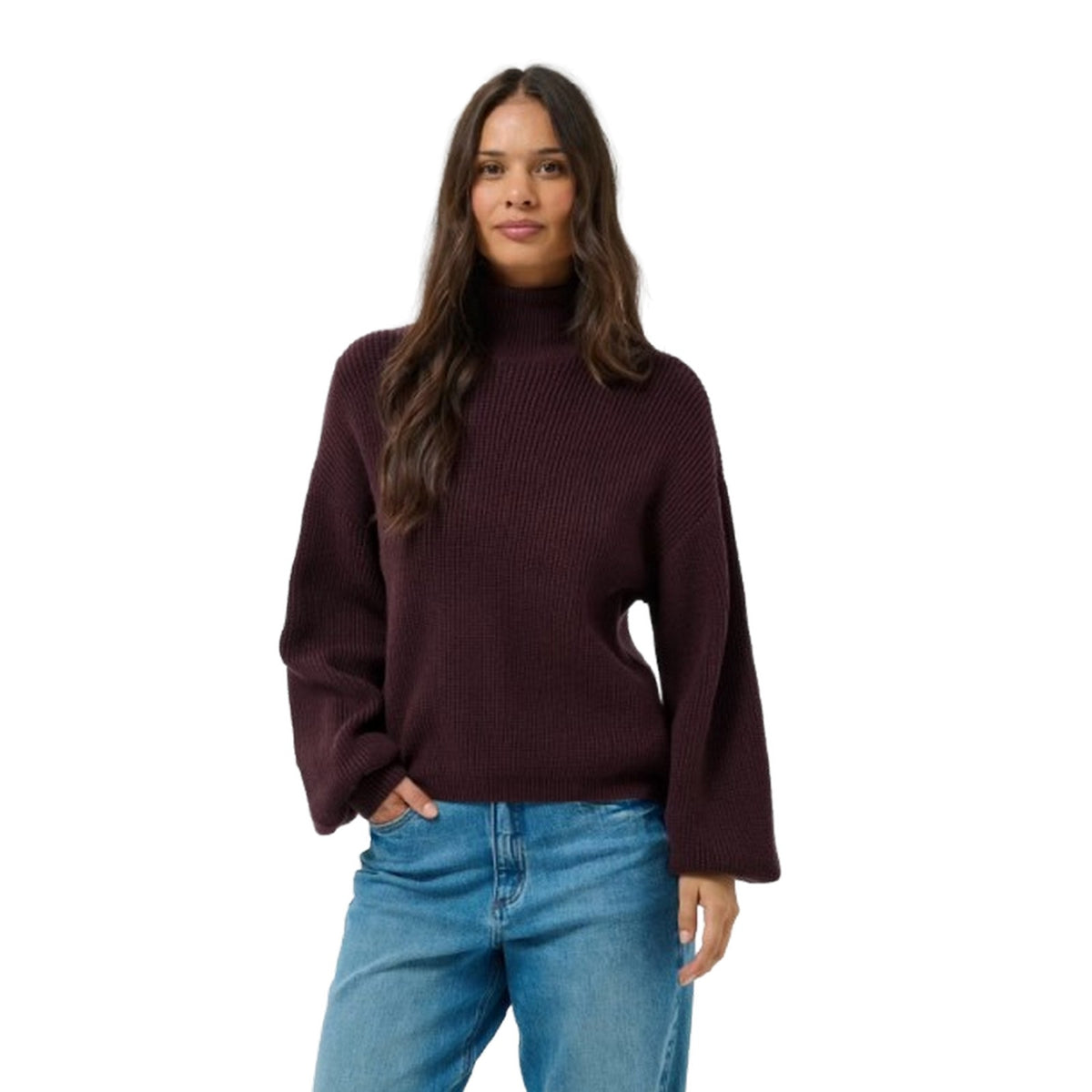 Maglioni Donna Kaffe - KAbarbara Rollneck Pullover - Marrone