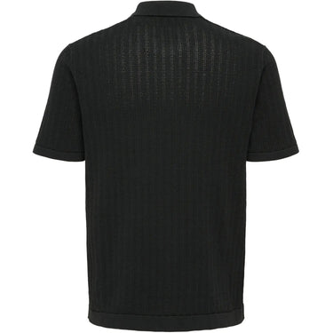 Polo a manica lunga Uomo Only & Sons - Onsmoon Reg 12 Ss Polo Knit Noos - Nero