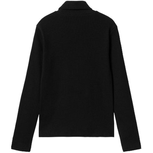 Maglie a manica lunga Donna Carhartt Wip - W' L/S Signature Mockneck T-S - Nero