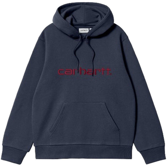 Felpe con cappuccio Uomo Carhartt Wip - Hooded Carhartt Sweat - Blu