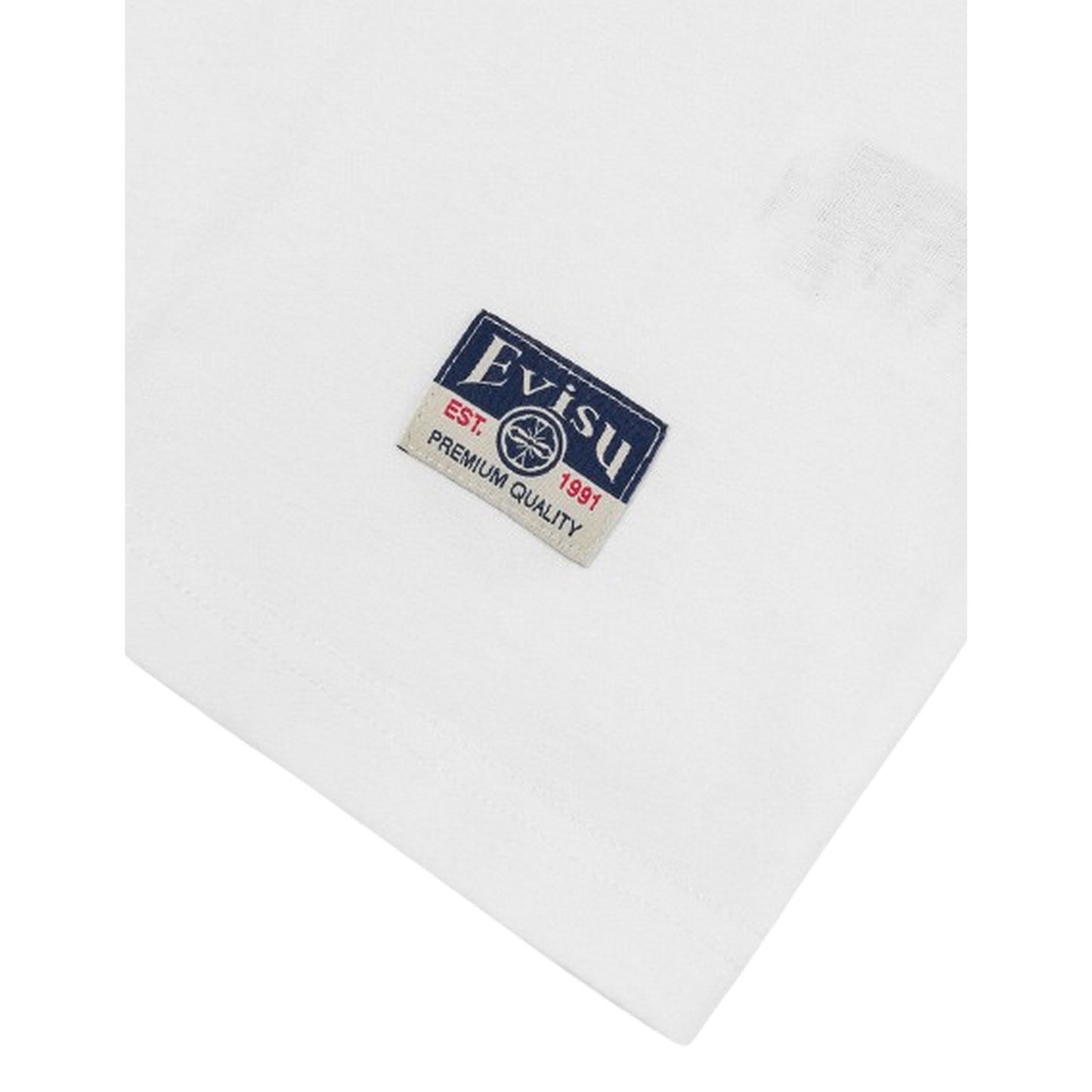 T-shirt Uomo Evisu - Ht, Seagull Emb. Ss Tee - Bianco