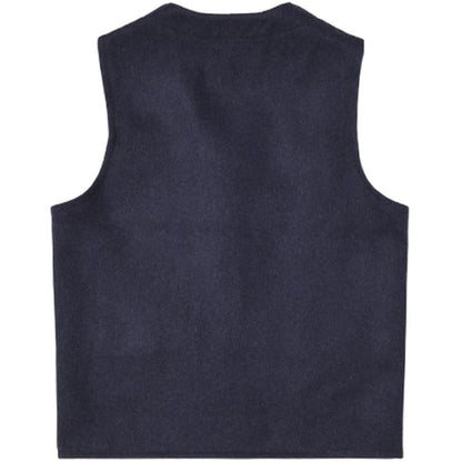 Gilet Uomo Chesapeake's - Chesapeake's Outdoor Heavy Weight Wool vest Oregon - Blu