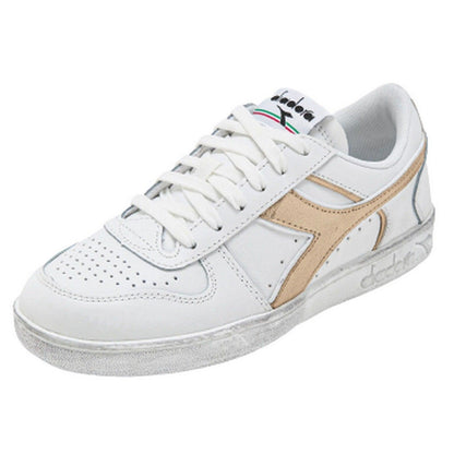 Sneaker Donna Diadora - Magic Basket Low Metal Wn - Bianco