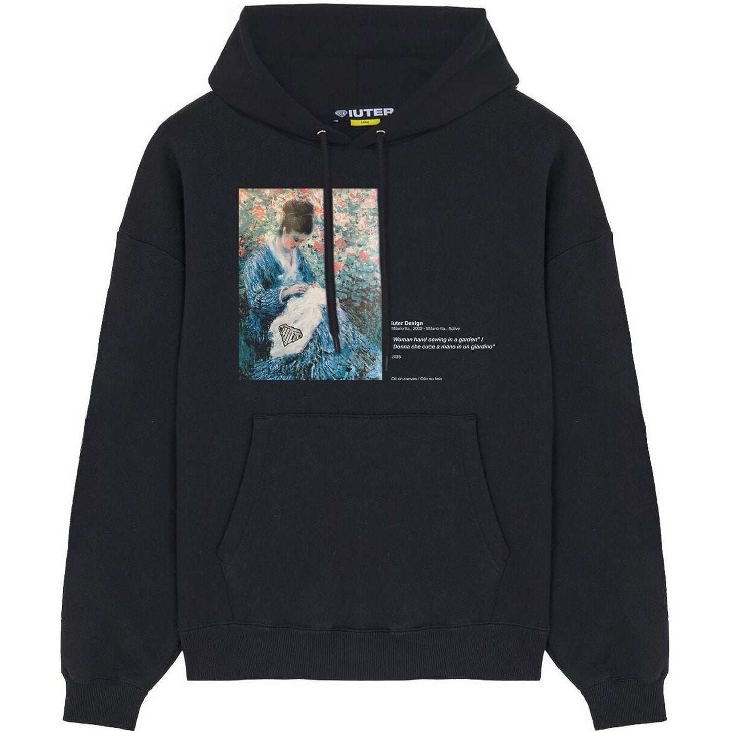 Felpe con cappuccio Uomo Iuter - Museum Hoodie - Nero