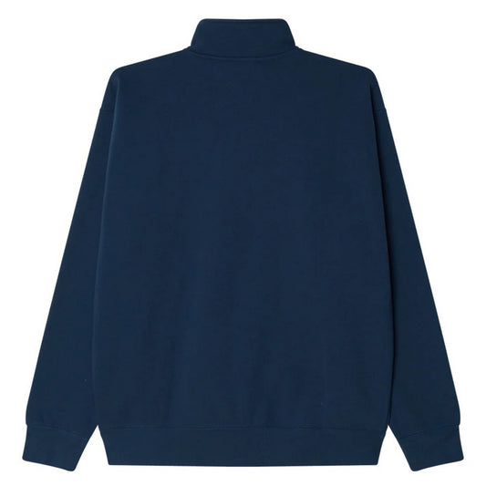 Felpe con cappuccio Uomo Obey - Established Works Bold Mockneck Fleece - Blu