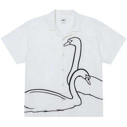Maglie Uomo Obey - Cliff Woven - Bianco