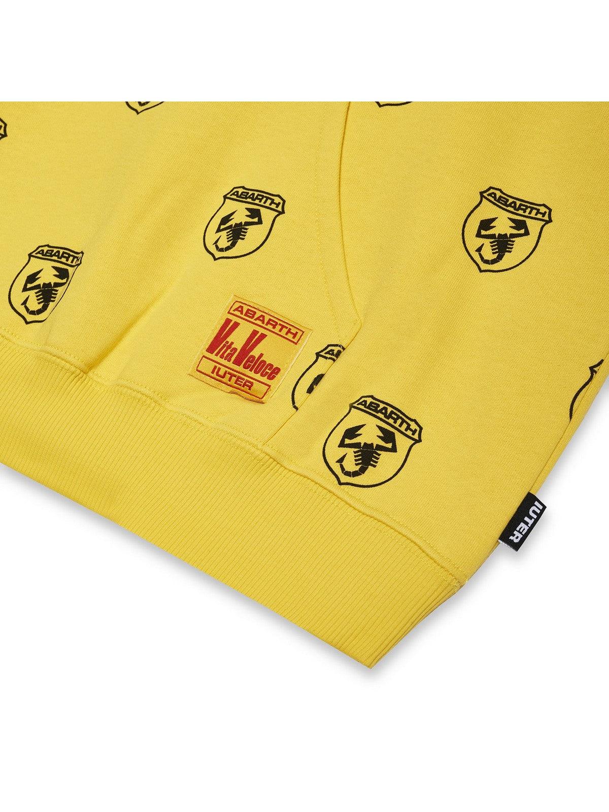 Felpe con cappuccio Uomo Iuter - Abarth Scorpio Hoodie - Giallo