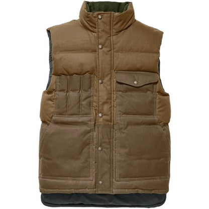 Gilet Uomo Filson - Down Cruiser Vest Oiled Cover Cloth - Marrone