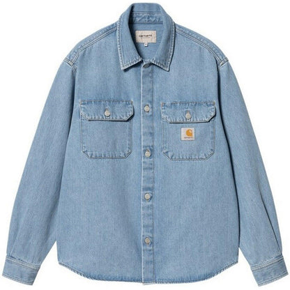 Giacche Uomo Carhartt Wip - Harvey Shirt Jac - Blu