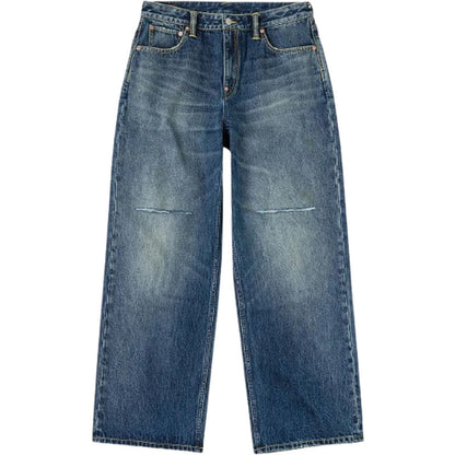 Jeans Uomo Evisu - Ej Heavy Washed And Distressed 5P Jeans - Blu