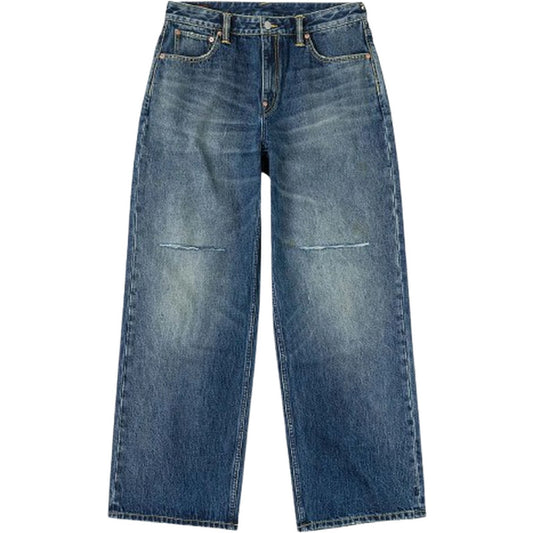 Jeans Uomo Evisu - Ej Heavy Washed And Distressed 5P Jeans - Blu