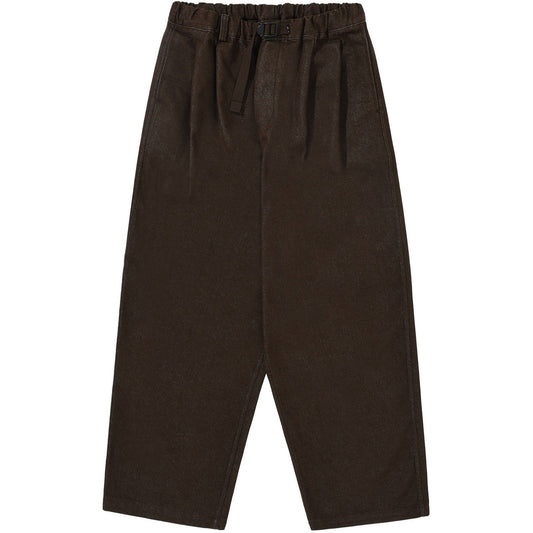 Pantaloni Unisex KAPPY DESIGN - Two Tuck Wide Denim Pants - Marrone