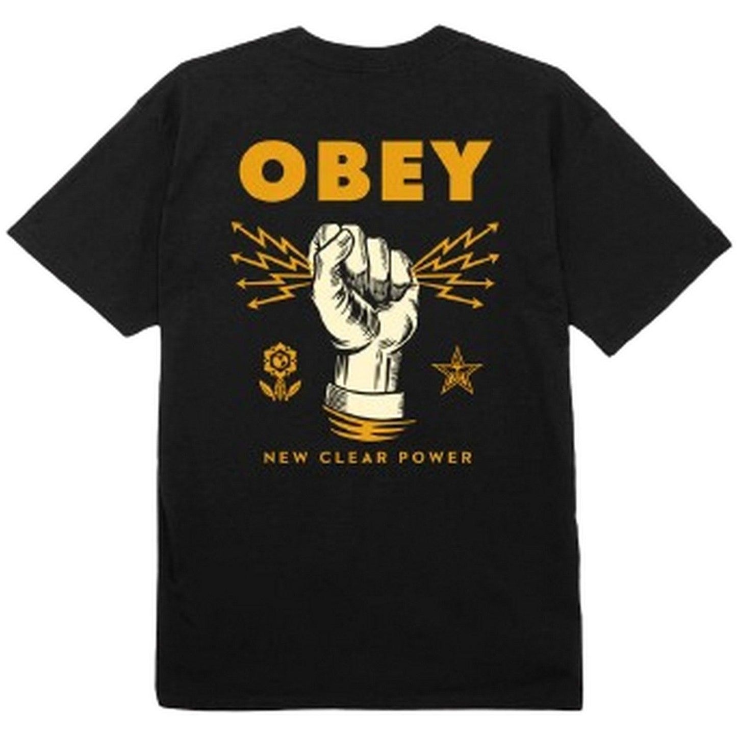 T-shirt Uomo Obey - Obey New Clear Power Classic Tee - Nero