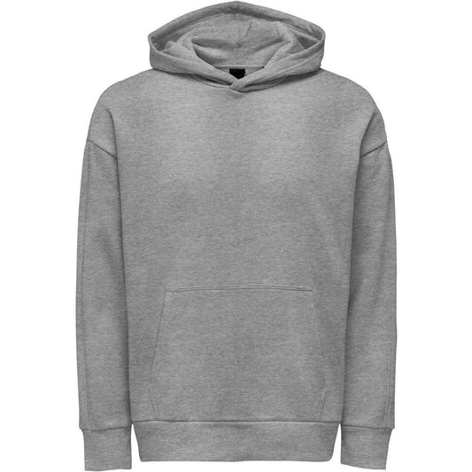 Felpe con cappuccio Uomo Only & Sons - Onsdan Life Rlx Heavy Sweat Hoodie Noos - Grigio