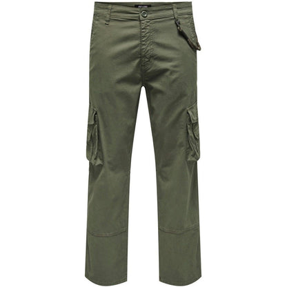 Pantaloni Uomo Only & Sons - Onsjay Loose Cargo 0025 Pant - Verde