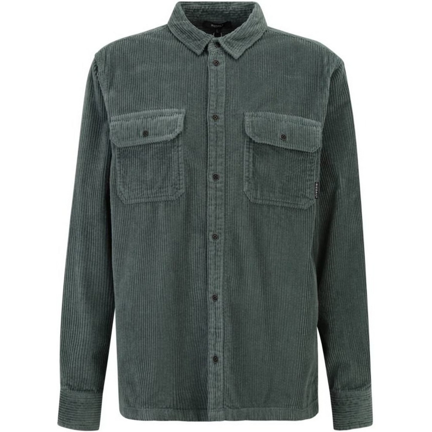 Camicie casual Uomo Iriedaily - Bubble Cord Shirt - Verde
