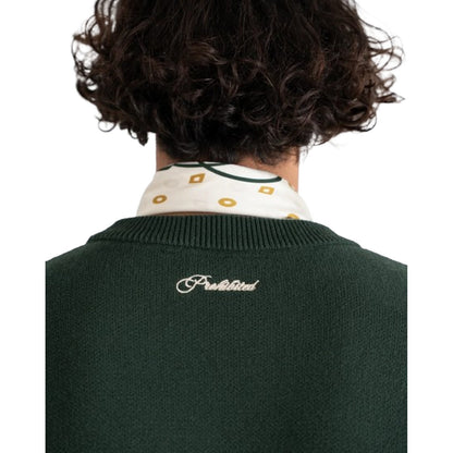 Felpe senza cappuccio Uomo Prohibited - Initial Knit Sweater - Verde
