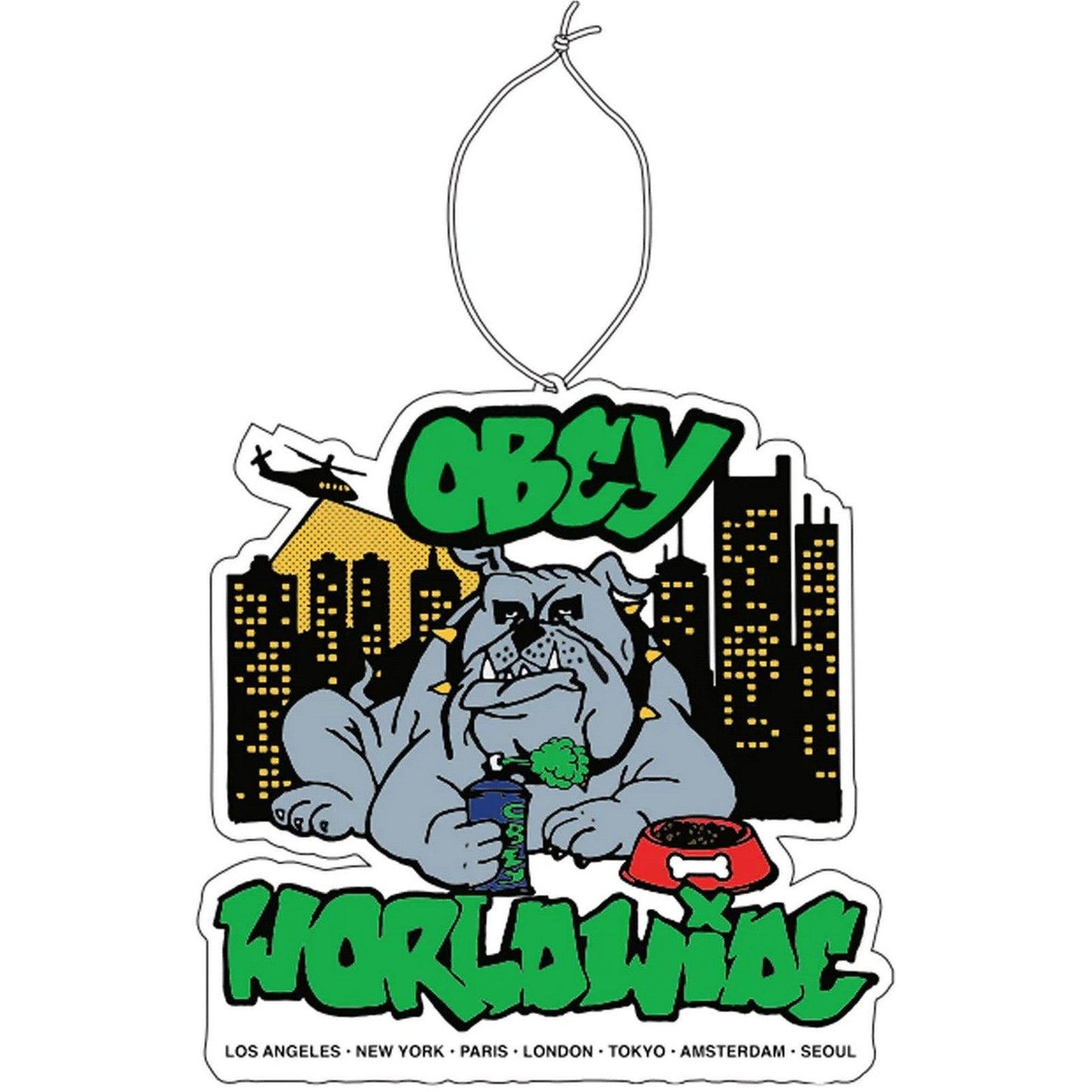 Deodoranti per interni Unisex Obey - Bulldog Air Freshner - Nero