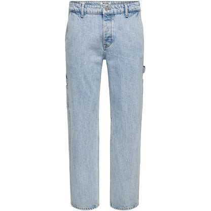 Jeans Uomo Only & Sons - Onsedge Straight Car Lb 1087Tai Dnm Noos - Blu