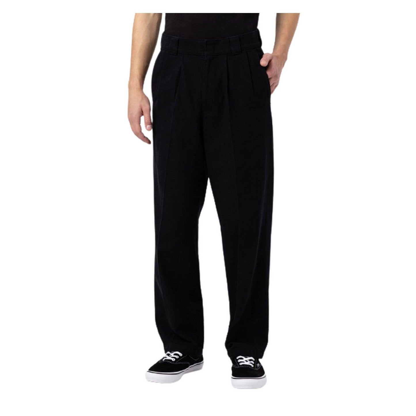 Pantaloni Uomo Dickies - Chatom Pleated Pant - Nero