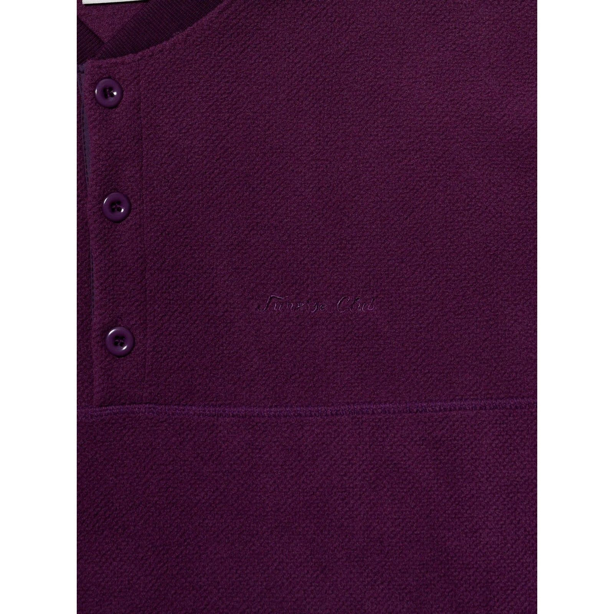 Maglie a manica lunga Uomo KAPPY DESIGN - Fleece Waffle Button Anorak - Viola