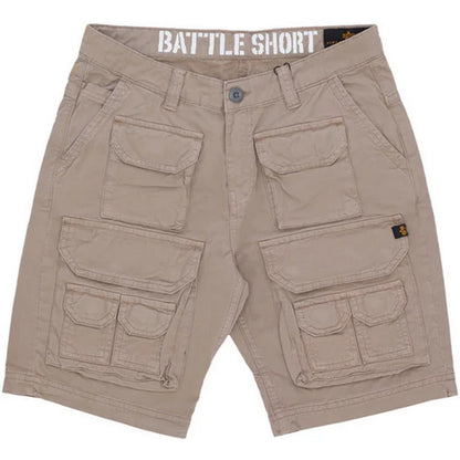 Bermuda Uomo Alpha Industries - Battle Short - Beige