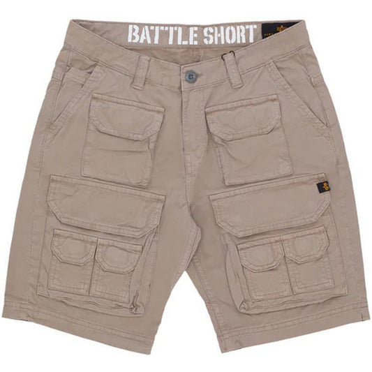 Bermuda Uomo Alpha Industries - Battle Short - Beige