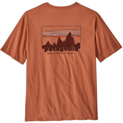 T-shirt Uomo Patagonia - M's '73 Skyline Organic T-Shirt - Arancione