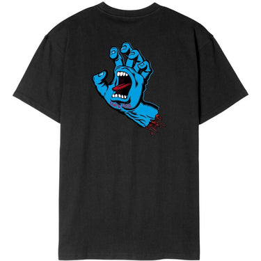 Santa Cruz Men's T-shirt - Screaming Hand Chest T-Shirt - Black