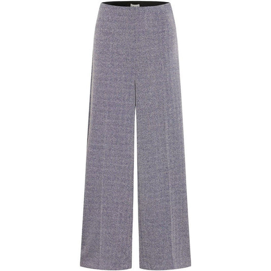 Pantaloni Donna Ichi - Ihkate Jacquard Pa9 - Blu